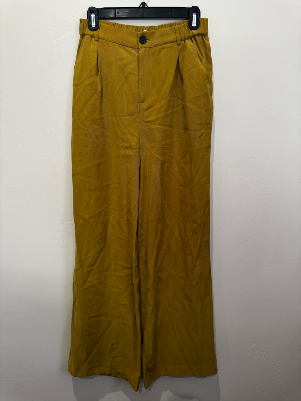Wide Leg Women's Pants in Mustard